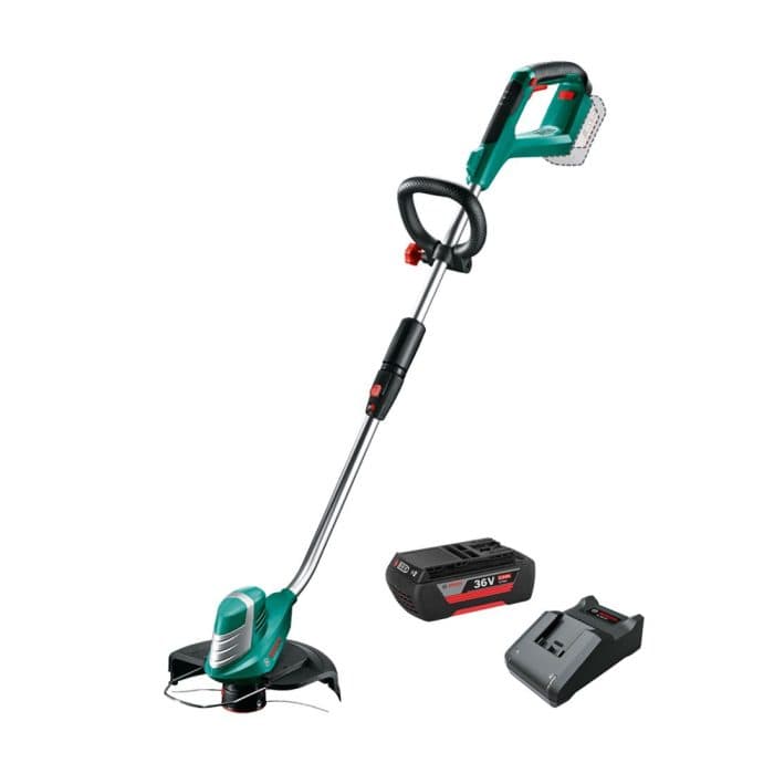 Bosch 0600878N71 36V Green Advanced Grass Cut Cordless Grass Trimmer With 1 x 2.0Ah Battery & Charger