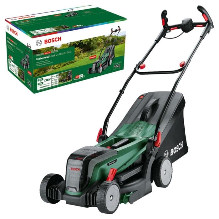 Bosch Home and Garden Cordless Lawn Mower 18V 25-70mm cut UniversalRotak