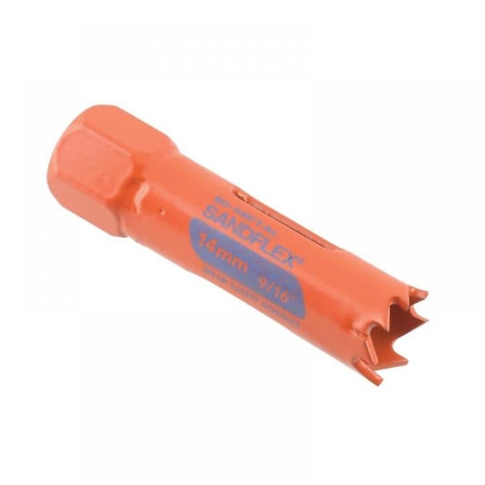 Bahco BAH383014C 14mm Bi-Metal Holesaw Variable Pitch for Smooth, Efficient Cutting in Metal & Wood