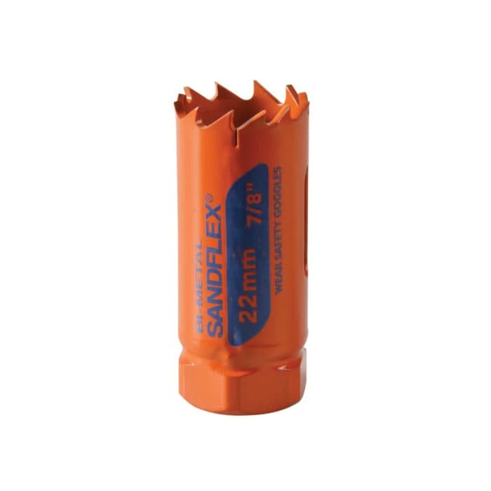 Bahco BAH383022VP 22mm Bi-Metal Variable Pitch Holesaw for Smooth, Efficient Cutting in Metal & Wood