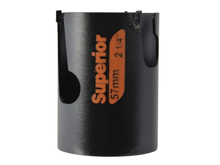 Bahco BAH383357C Superior 57mm Multi Construction Holesaw – Carded, High-Performance, Long-Lasting