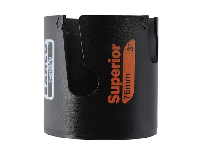 Bahco BAH383373C Superior 73mm Multi Construction Holesaw – Carded, High-Performance, Long-Lasting | 3833-73-C