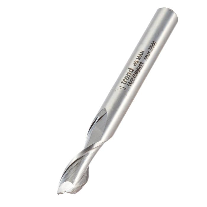 TREND Spiral up-cut cutter 8mm diameter