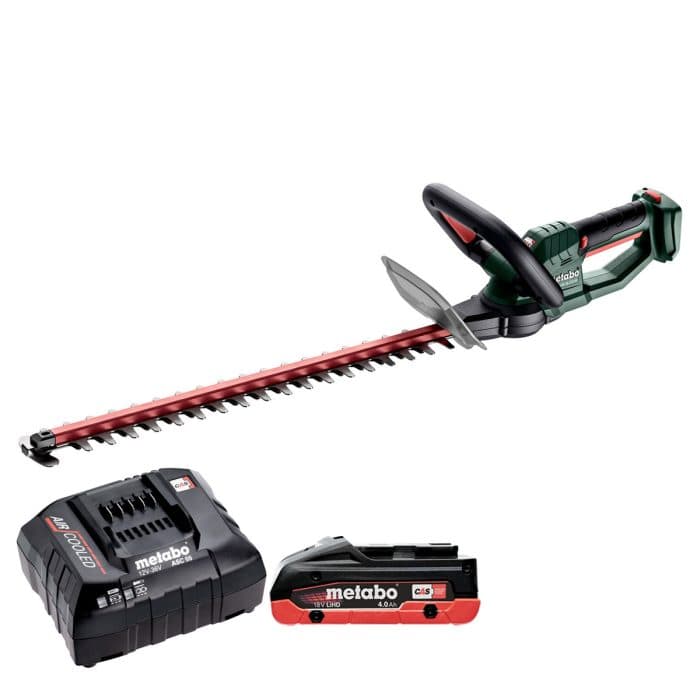 Metabo HS 18 LTX 55 18V Cordless Hedge Trimmer With 1 x 4Ah Battery & Charger