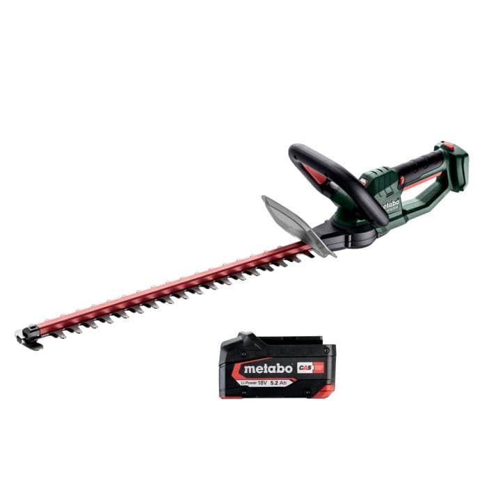 Metabo HS 18 LTX 55 18V Cordless Hedge Trimmer With 1 x 5.2Ah Battery
