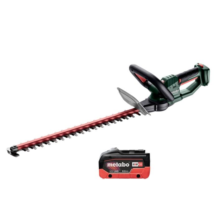 Metabo HS 18 LTX 55 18V Cordless Hedge Trimmer With 1 x 8Ah Battery