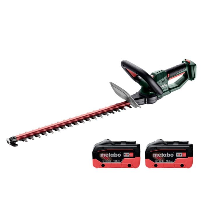 Metabo HS 18 LTX 55 18V Cordless Hedge Trimmer With 2 x 10Ah Batteries