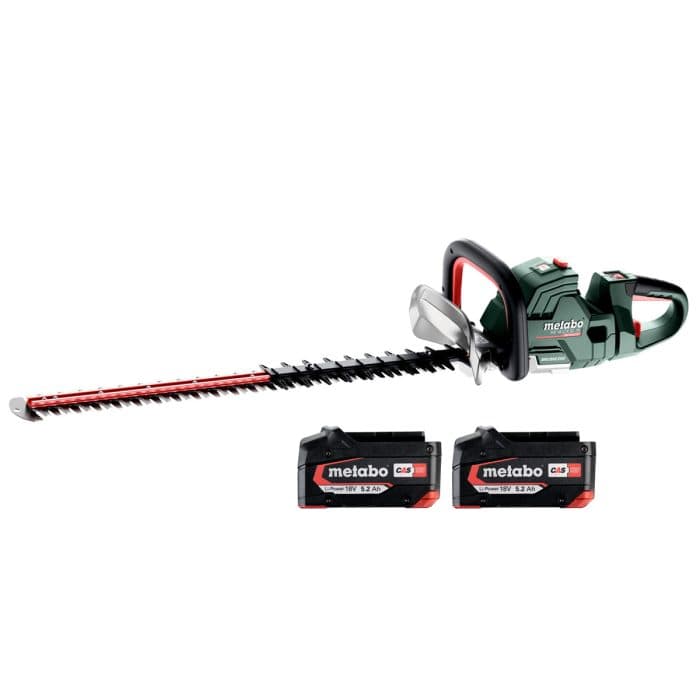 Metabo HS 18 LTX BL 75 18V Cordless Brushless 750mm Hedge Trimmer With 2 x 5.2Ah Batteries