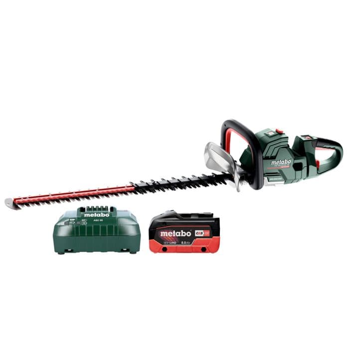 Metabo HS 18 LTX BL 75 18V Cordless Brushless 750mm Hedge Trimmer With 1 x 8.0Ah Battery & Charger