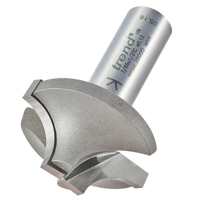 TREND Ovolo rounding over cutter 12.7mm radius