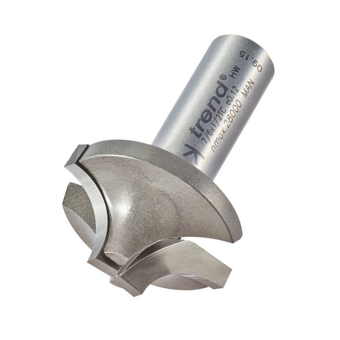 TREND Ovolo rounding over cutter 12mm radius