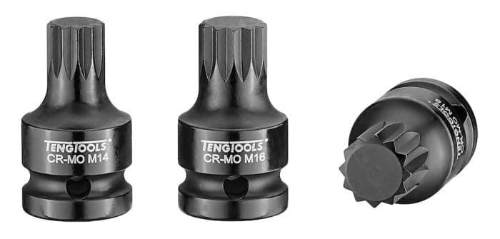 Teng Tools 1/2" XZN/Triple Square Impact Socket 78mm 18