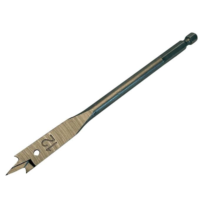 Bahco BAH962912 Flat Spade Bit – 12mm Wood Drill Bit for Fast, Clean Boring