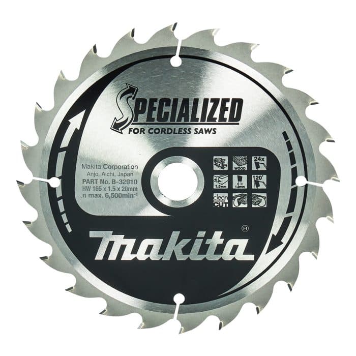 Makita B-32910 Circular Saw TCT Blade 165 x 20mm - 24T