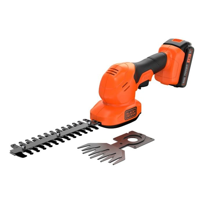 Black & Decker B/DBCSS18D1 18v Shear Shrubber with 20cm Dual Action Shrubber Blade, 1 x 2.0Ah Li-ion