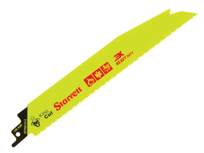 Starrett BTR81014-5 Bi-Metal King Cut™ Demolition Blade 203mm 10-14 TPI (Pack 5)