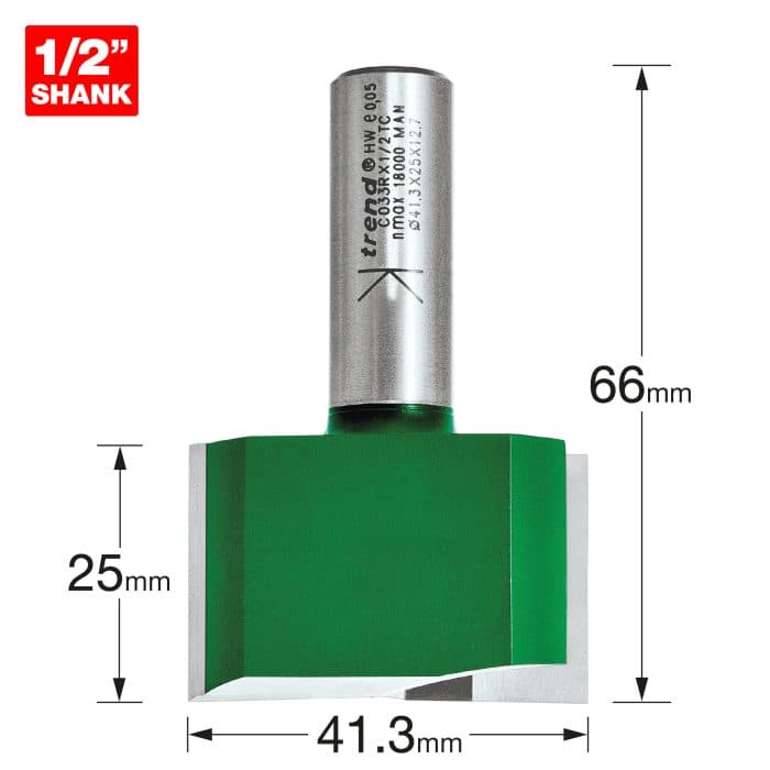 TREND Two Flute Cutter 41.3mm diameter