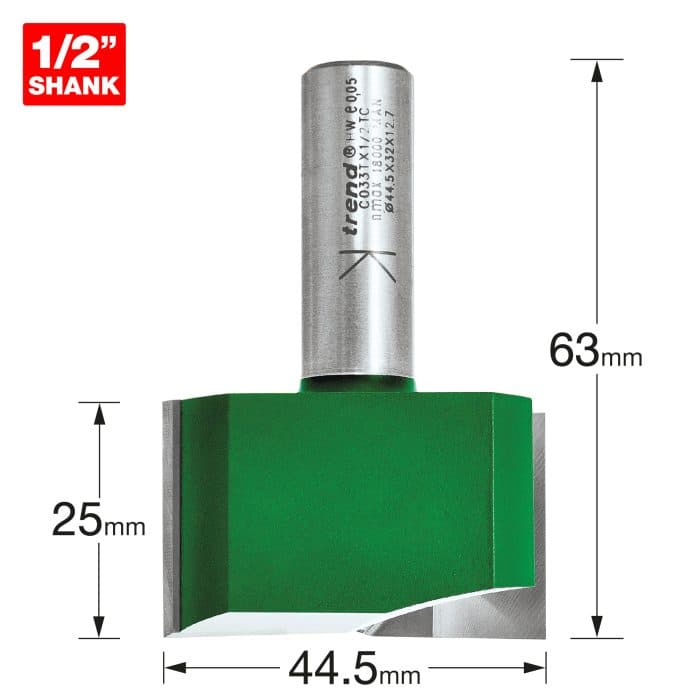 TREND Two Flute Cutter 44.5mm diameter