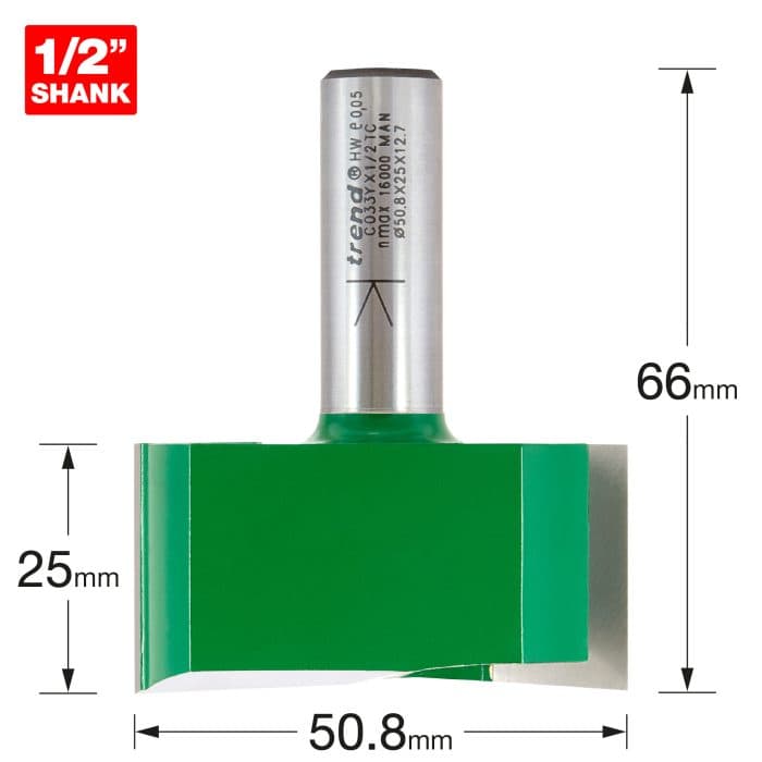 TREND Two Flute Cutter 50.8mm diameter