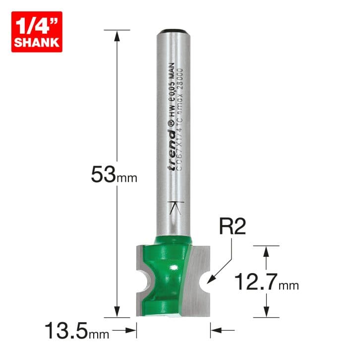 TREND Staff bead 2mm radius