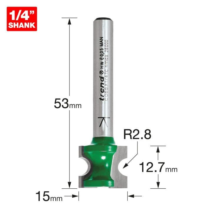 TREND Staff bead 2.8mm radius