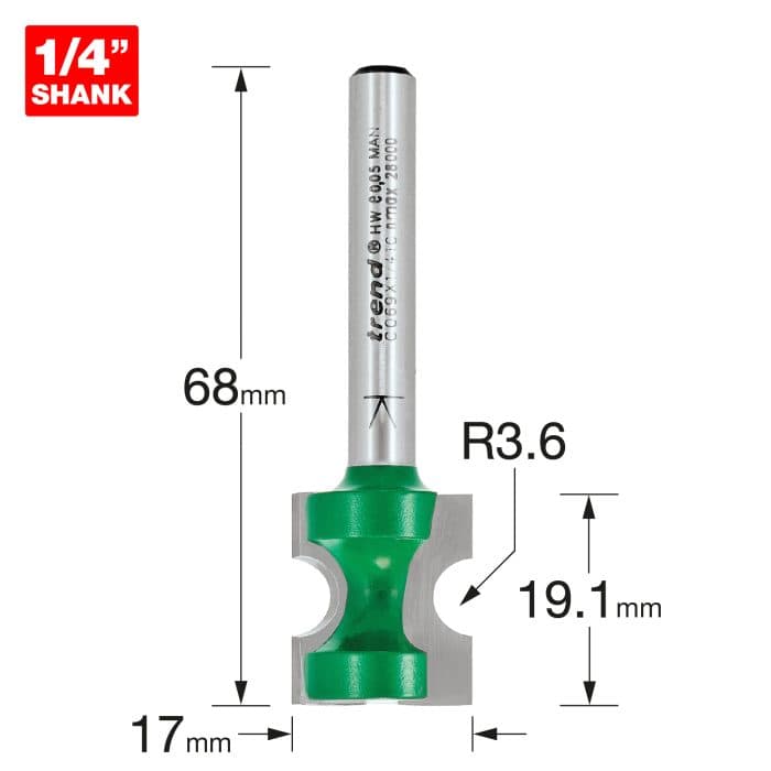 TREND Staff bead 3.6mm radius
