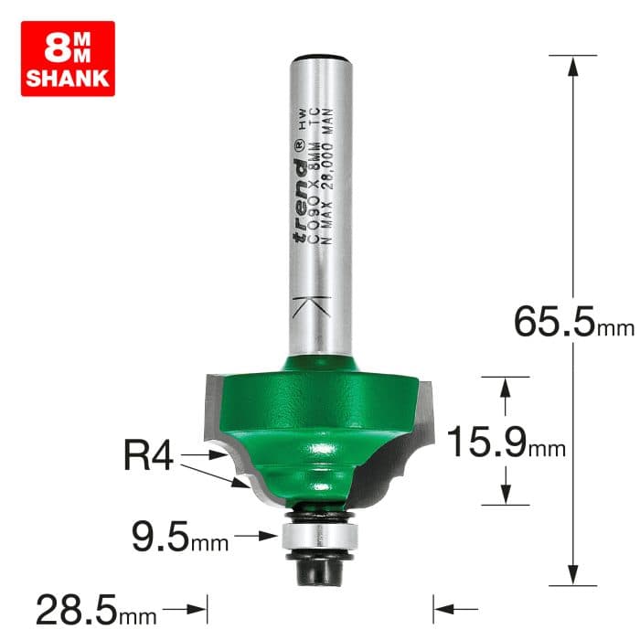 TREND Classic ogee 4mm radius