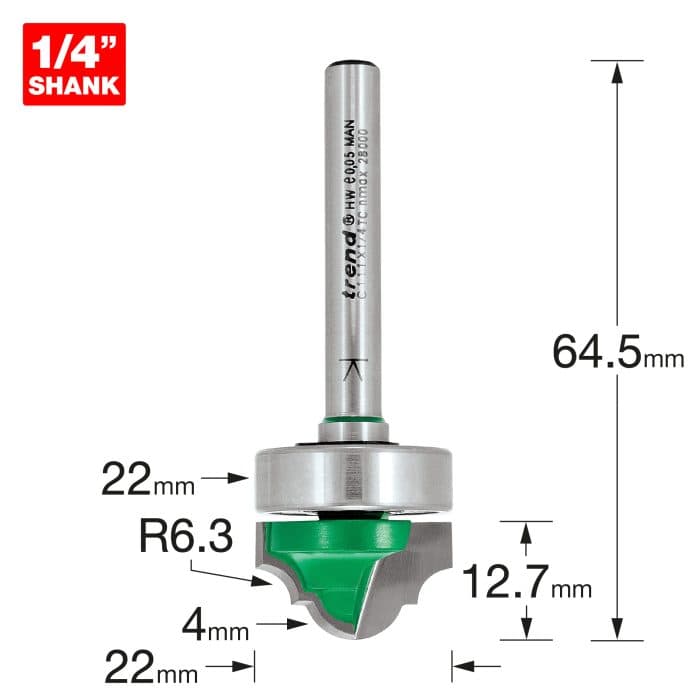 TREND Broken ogee 4mm radius