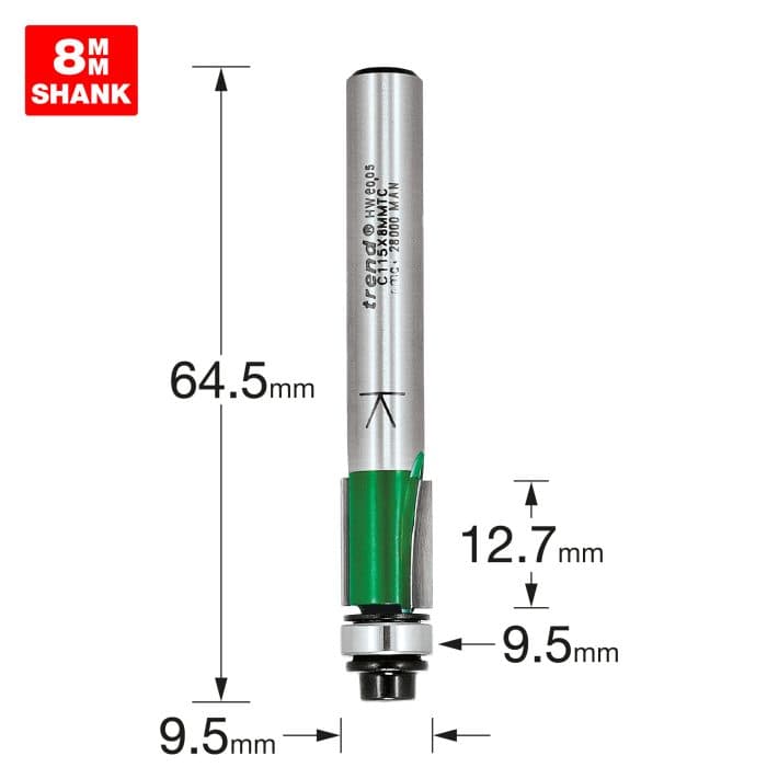 TREND Self guided trimmer 9.5mm diameter