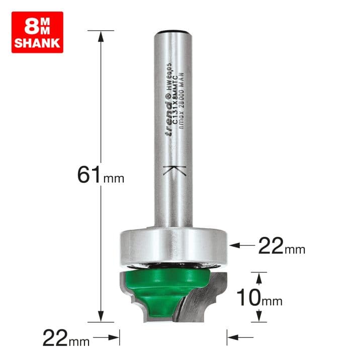 TREND Broken ogee 2.4mm radius