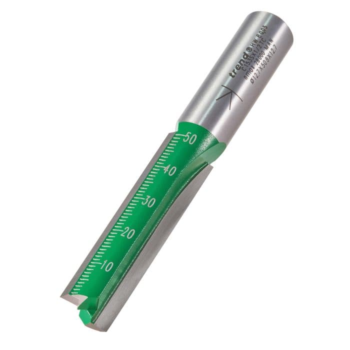 TREND Two Flute 12.7mm diameter x 50mm Cut Scale