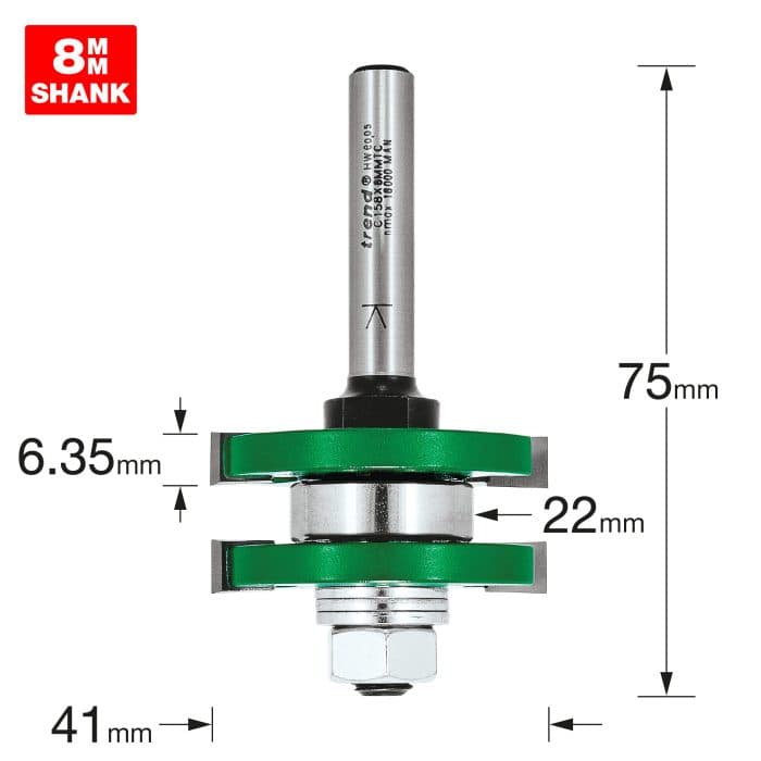 TREND Tongue and groover set 41mm diameter