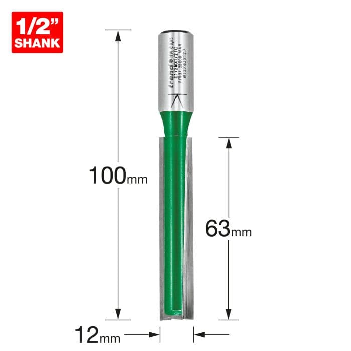 TREND Two flute cutter 12mm diameter