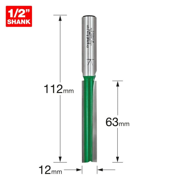 TREND Two flute cutter 12mm diameter