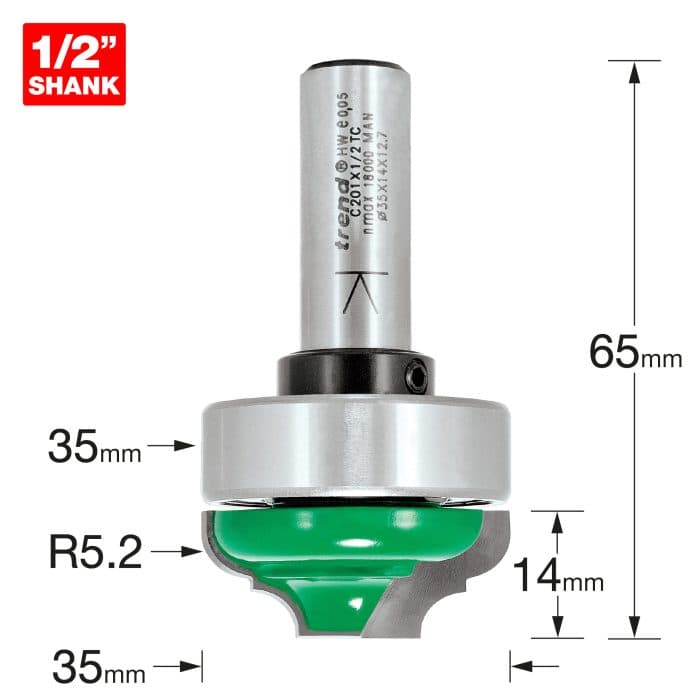 TREND Bearing guided classic 5.2mm radius