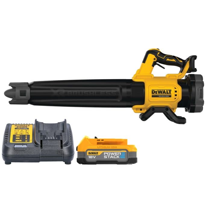 DeWalt DCMBL562 18V XR Cordless Brushless Axial Leaf Blower With 1 x 1.7Ah Powerstack Battery & Charger