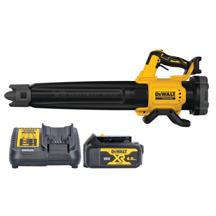 DeWalt DCMBL562 18V XR Cordless Brushless Axial Leaf Blower With 1 x 4.0Ah Battery & Charger