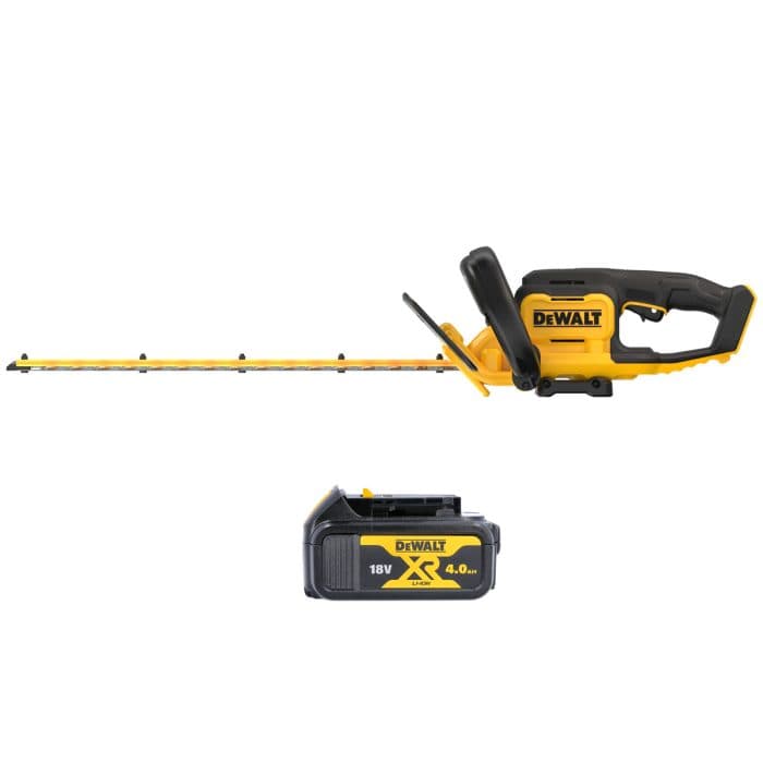 DeWalt DCMHT564N 18V XR 55cm Cordless Hedge Trimmer With 1 x 4.0Ah Battery