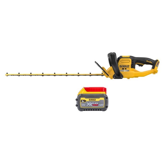Dewalt DCMHT573N FlexVolt 54V Cordless Brushless Hedge Trimmer With 1 x 6.0Ah Battery
