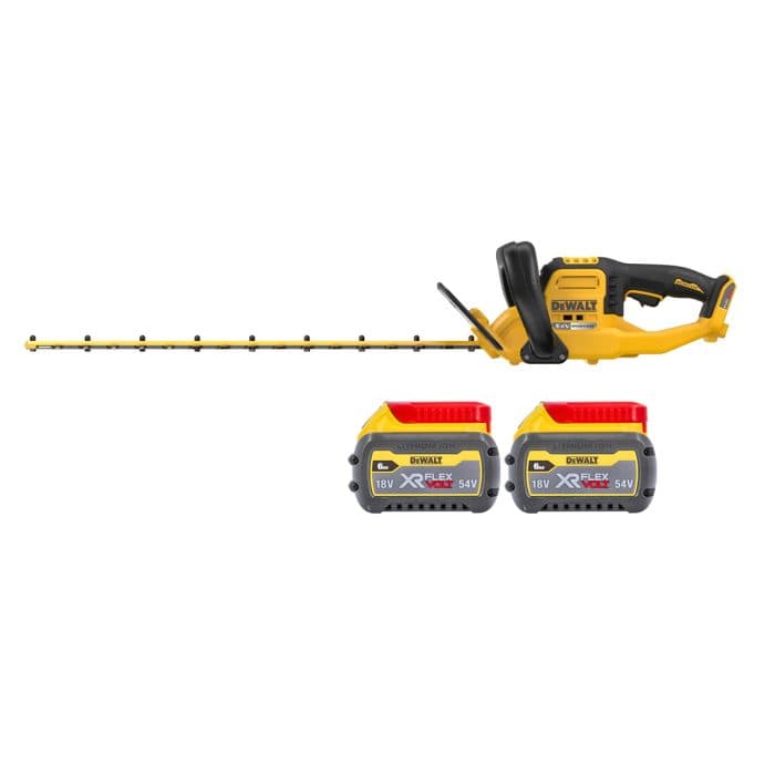 Dewalt DCMHT573N FlexVolt 54V Cordless Brushless Hedge Trimmer With 2 x 6.0Ah Batteries