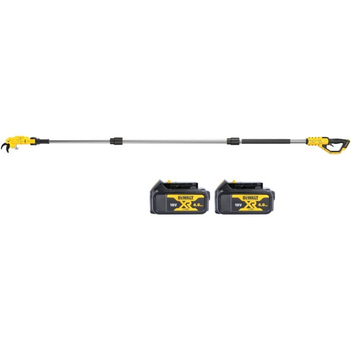 DeWalt DCMPP569N 18V XR Cordless Pole Pruner With 2 x 4.0Ah Batteries