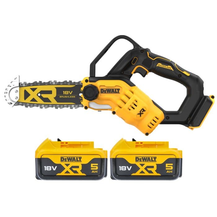 DeWalt DCMPS520 18V Cordless Brushless 20cm Pruning Saw With 2 x 5.0Ah Batteries