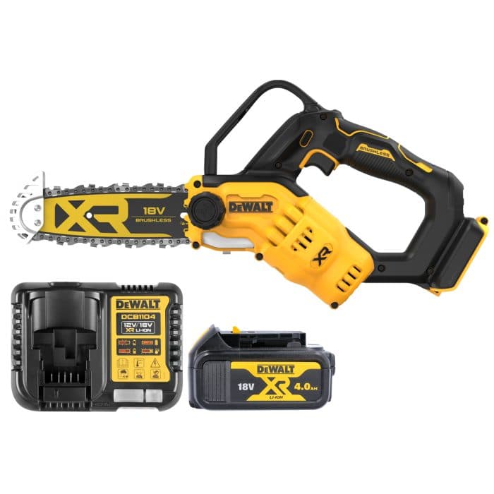 DeWalt DCMPS520 18V Cordless Brushless 20cm Pruning Saw With 1 x 4.0Ah Battery & Charger