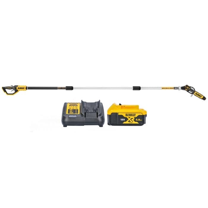 Dewalt DCMPS567P1 18V XR Cordless Brushless 20cm Pole Saw With 1 x 5.0Ah Battery & Charger