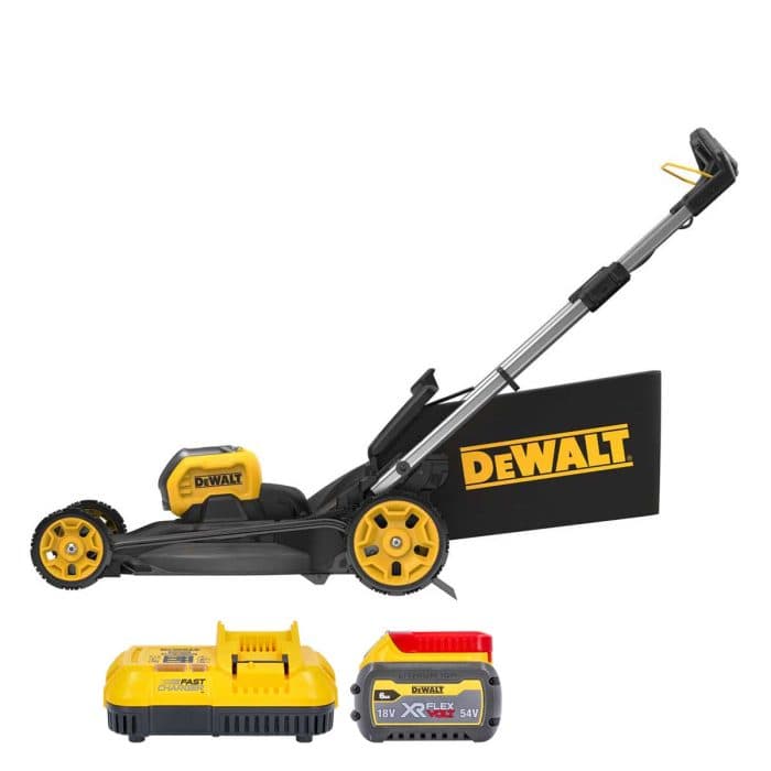 DeWalt DCMWP500N 54V FlexVolt Cordless Brushless 53cm Lawn Mower With 1 x 6.0Ah Battery & Charger