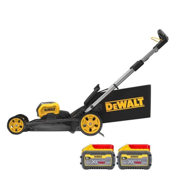 DeWalt DCMWP500N 54V FlexVolt Cordless Brushless 53cm Lawn Mower With 2 x 9.0Ah Batteries