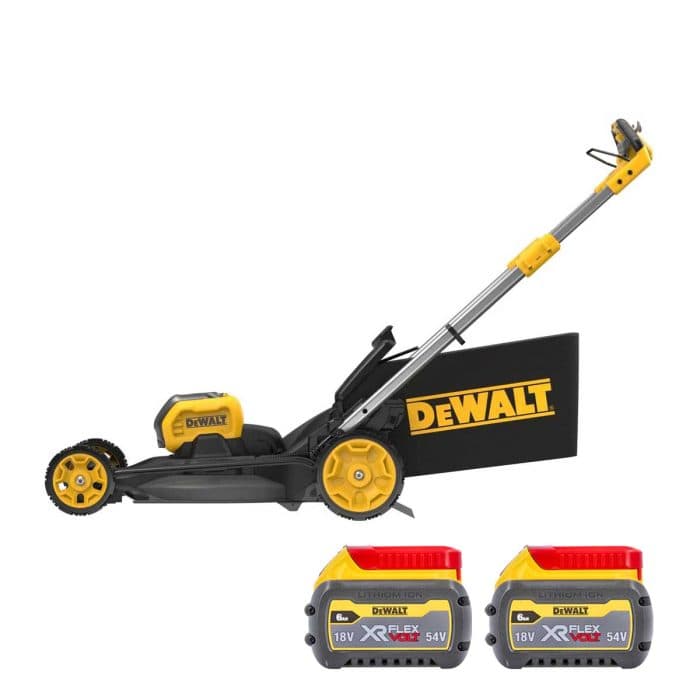 DeWalt DCMWSP550N 54V FlexVolt Cordless Brushless 53cm Lawn Mower With 2 x 6.0Ah Batteries