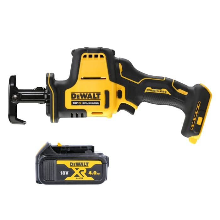 Dewalt DCS369 18V XR Cordless Brushless Sub Compact Reciprocating Saw With 1 x 4.0Ah Battery