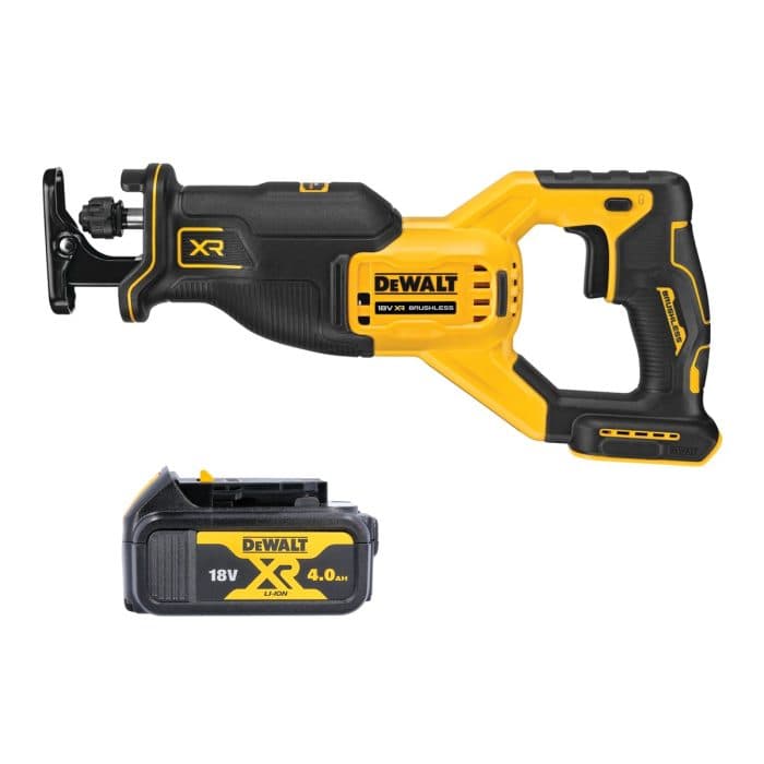 DeWalt DCS382 18V XR Cordless Brushless Reciprocating Saw With 1 x 4Ah Battery