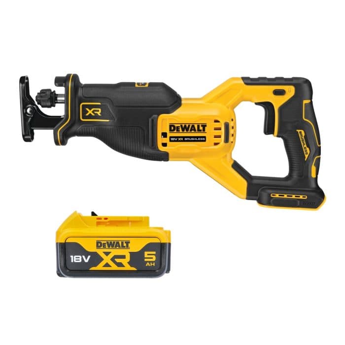 DeWalt DCS382 18V XR Cordless Brushless Reciprocating Saw With 1 x 5Ah Battery